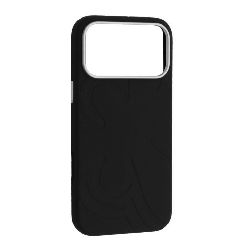 Чохол Flower Liquid Silicone Case MagSafe для iPhone 17 Pro Max Black