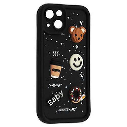 Чохол HAPPY Donut Case for iPhone 15 Black