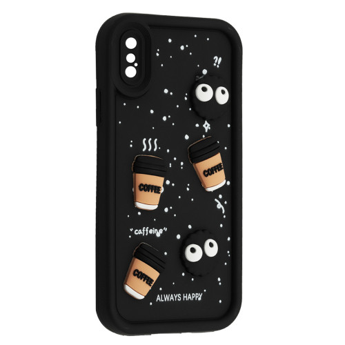 Чохол HAPPY Cookie Case for iPhone X/XS Black