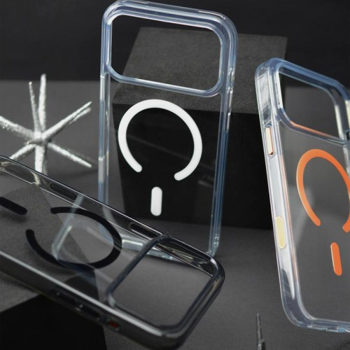 Чохол Crystal Frame MagSafe для iPhone 17 Pro Orange