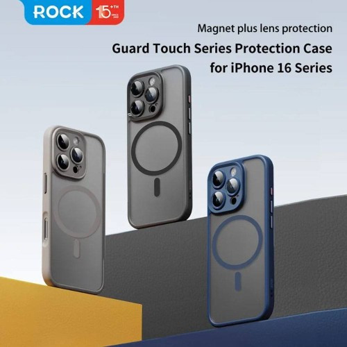 Чохол ROCK Guard Touch Series with Magnetic (Anti-drop Lens) for iPhone 16 Pro Blue
