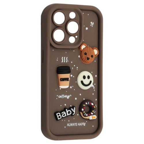 Чохол HAPPY Donut Case for iPhone 15 Pro Brown