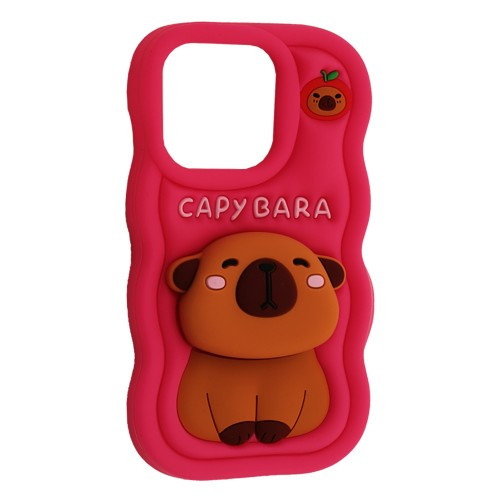 Чохол CAPYBARA for iPhone 13/14/15 Hot pink