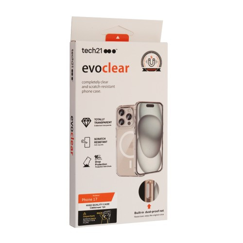 Чохол EVO CLEAR MagSafe Case for iPhone 17 Transparent