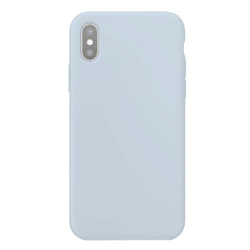 Чохол Silicone Case Full Copy for iPhone X/XS (43) light blue