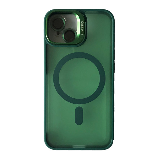 Чохол CASE PRO MATTE FORTABLE CAMERA LENS MAGSAFE for iPhone 16 Dark green