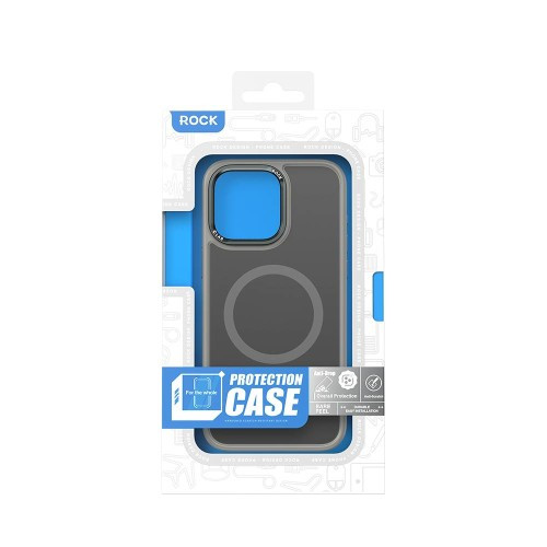 Чохол ROCK Metal-Lens Shield with Magnetic for iPhone 15 Titanium Blue