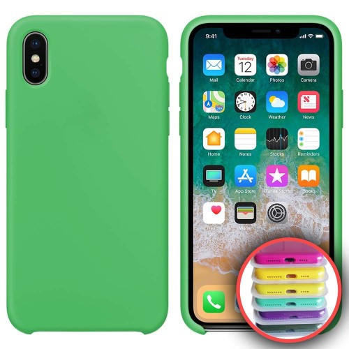 Чохол Silicone Case Full Copy for iPhone X/XS (50) spearmint