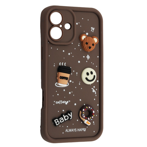 Чохол HAPPY Donut Case for iPhone 16 Brown