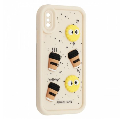 Чохол HAPPY Cookie Case for iPhone X/XS White