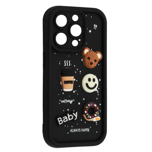 Чохол HAPPY Donut Case for iPhone 16 Pro Black