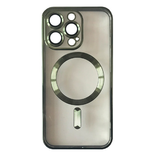 Чохол SHINING Camera MagSafe for iPhone 15 Pro Max Dark green