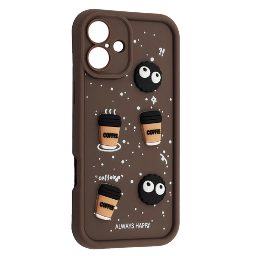Чохол HAPPY Cookie Case for iPhone 16 Plus Brown