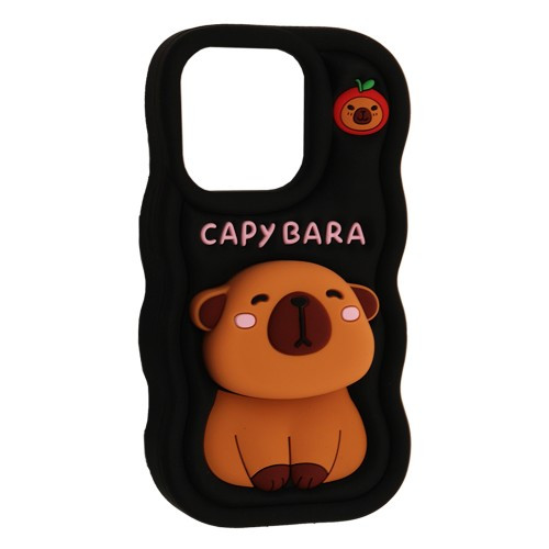 Чохол CAPYBARA for iPhone 13 Pro/14 Pro/15 Pro Black
