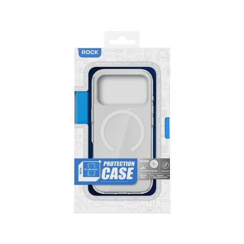 Чохол ROCK Crystal Shield Transparent Magnetic Protection Case for iPhone 17 Pro Transparent