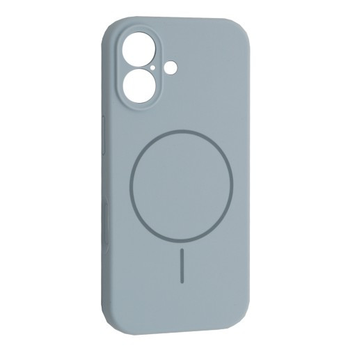 Чохол Silicone Case Full Camera Fine Ring MagSafe for iPhone 17 New Sky Blue