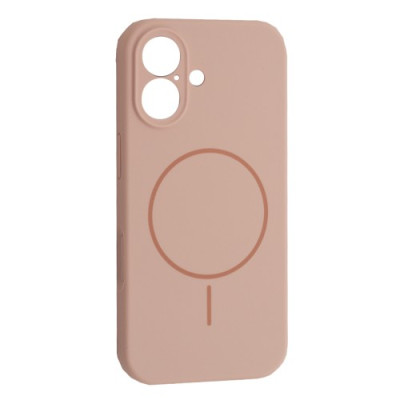 Чохол Silicone Case Full Camera Fine Ring MagSafe for iPhone 17 Pink