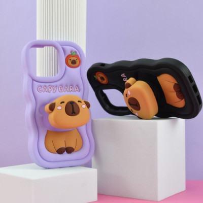 Чохол CAPYBARA for iPhone 14 Pro Max/15 Pro Max Brown