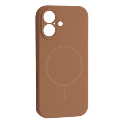 Чохол Silicone Case Full Camera Fine Ring MagSafe for iPhone 17 Desert Gold