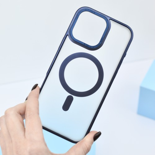 Чохол Perfect Case with MagSafe for iPhone 14 Pro Max titanium silver