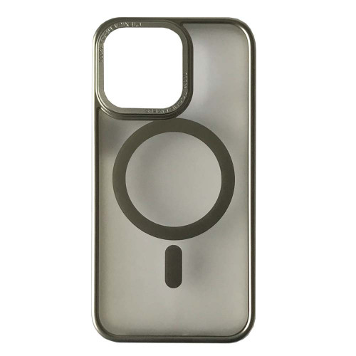 Чохол Perfect Case with MagSafe for iPhone 14 Pro Max titanium silver