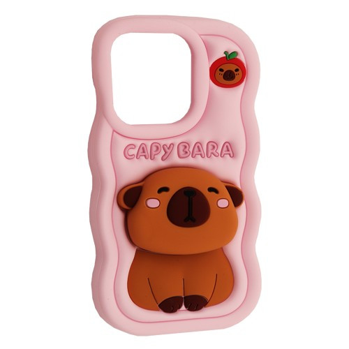 Чохол CAPYBARA for iPhone 14 Pro Max/15 Pro Max Light pink