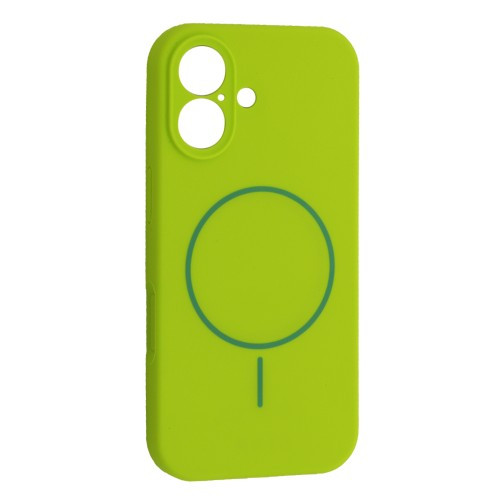 Чохол Silicone Case Full Camera Fine Ring MagSafe for iPhone 17 Emerald green