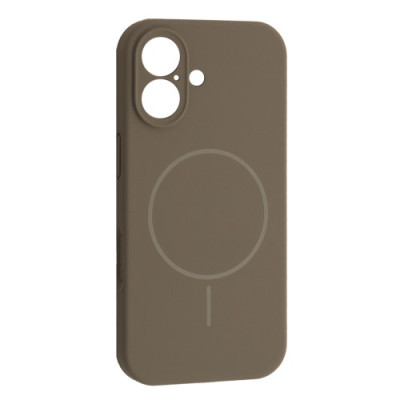 Чохол Silicone Case Full Camera Fine Ring MagSafe for iPhone 17 Titanium gray