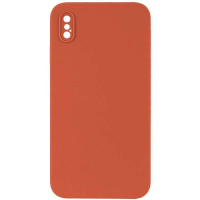 Silicone Case Full Camera Square side Copy for iPhone XS Kumguat