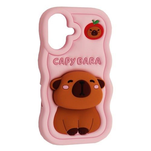 Чохол CAPYBARA for iPhone 16 Light pink