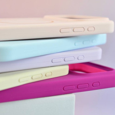 Чохол Silicone Case with MagSafe for iPhone 17 New Sky Blue