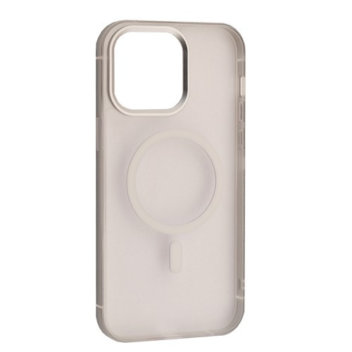 Чохол DULERO Metal Clear MagSafe Case for iPhone 15 Pro Silver
