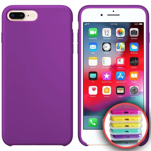 Чохол Silicone Case Full Copy for iPhone 7/8Plus (45) purple