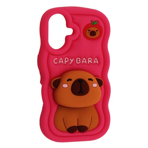 Чохол CAPYBARA for iPhone 16 Hot pink