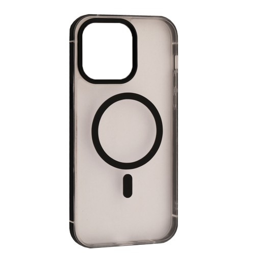 Чохол DULERO Metal Clear MagSafe Case for iPhone 15 Pro Max Black
