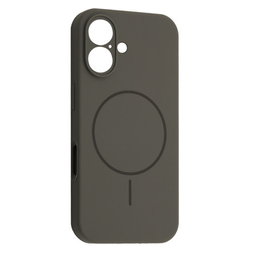 Чохол Silicone Case Full Camera Fine Ring MagSafe for iPhone 16 Clay