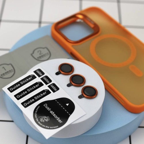 Чохол CASE PRO MATTE FORTABLE CAMERA LENS MAGSAFE for iPhone 15 Deep purple