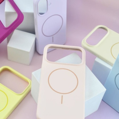 Чохол Silicone Case with MagSafe for iPhone 17 Antique white