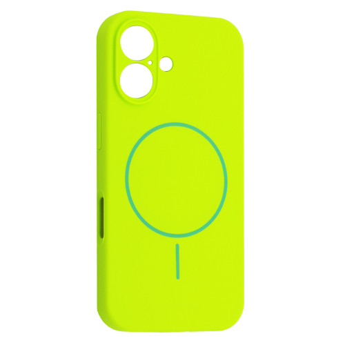 Чохол Silicone Case Full Camera Fine Ring MagSafe for iPhone 16 Emerald Green