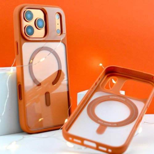 Чохол ROCK Guard Transparent Magnetic (Anti-drop Lens Protection) for iPhone 17 Pro Orange