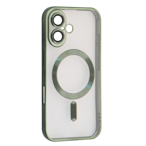 Чохол SHINING Camera MagSafe for iPhone 16 Plus Dark green
