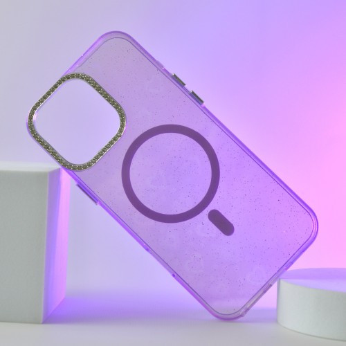Чохол MIRAGE Heart MagSafe for iPhone 13 Pro Max Purple