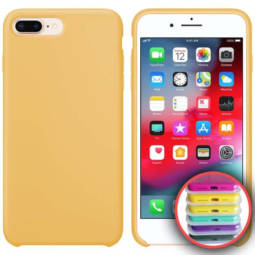 Чохол Silicone Case Full Copy for iPhone 7/8Plus ( 4) yellow
