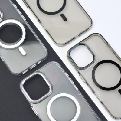 Чохол Silver Shield Magsafe for iPhone 17 Air Transparent Orange