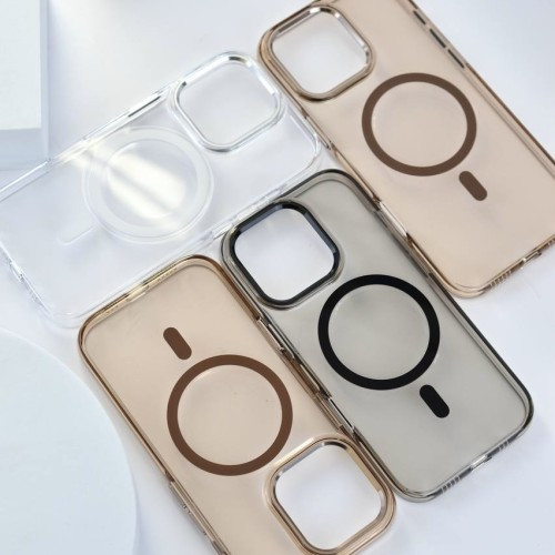 Чохол Silver Shield Magsafe for iPhone 17 Air Transparent Orange