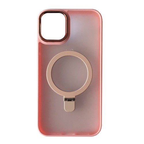 Чохол Matte Ring-MagSafe for iPhone 12 Pro Max Світло рожевий
