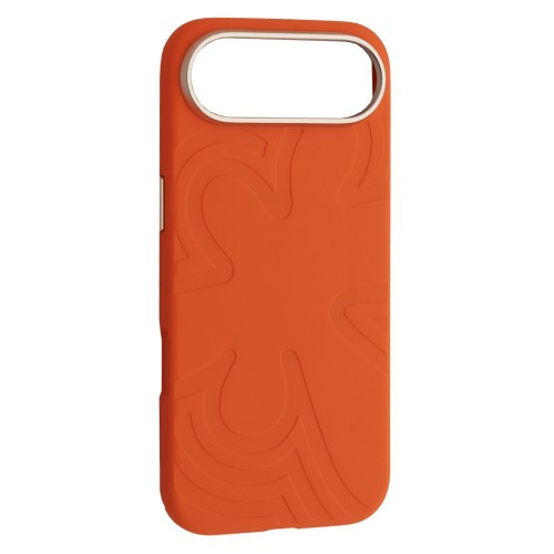 Чохол Flower Liquid Silicone Case MagSafe для iPhone 17 Air Orange