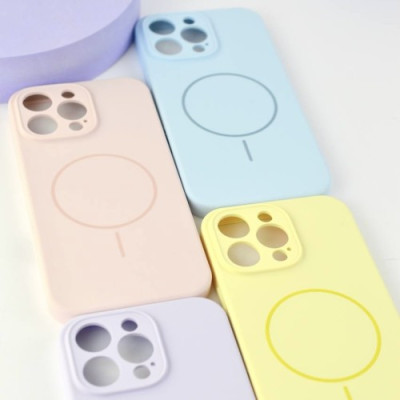 Чохол Silicone Case Full Camera Fine Ring MagSafe for iPhone 16 Pro Max Dese ...