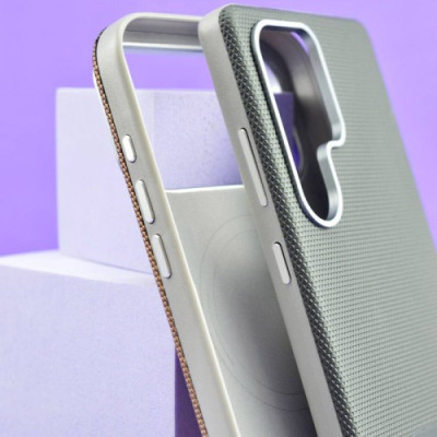 Чохол Two different leather Case MagSafe для iPhone 15 Pro Max Green
