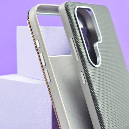Чохол Two different leather Case MagSafe для iPhone 15 Pro Max Green